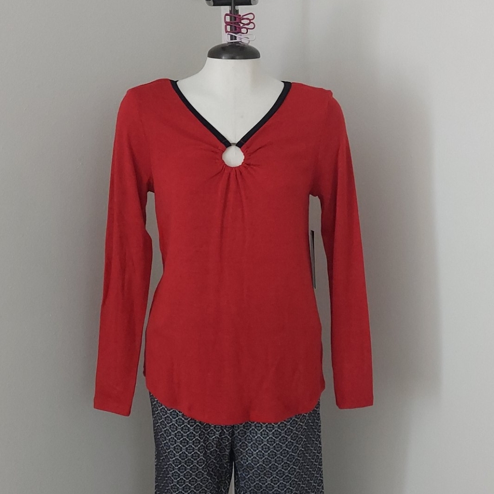NWT Red knit top